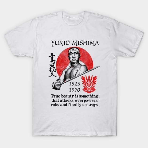 Yukio Mishima 2 T-Shirt by Howling Hearts